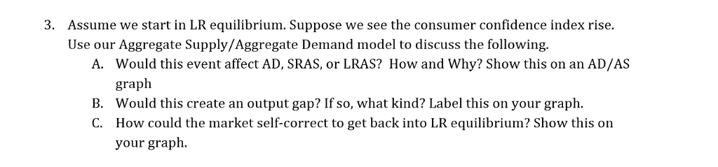 Solved What happens to the Aggregate Demand Curve in each of | Chegg.com