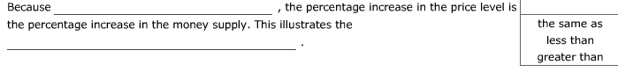 Solved 1. Quantity theory of money Aa Aa The equation of | Chegg.com