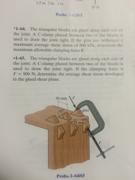 Solved The triangular blocks are glued along each the joint.