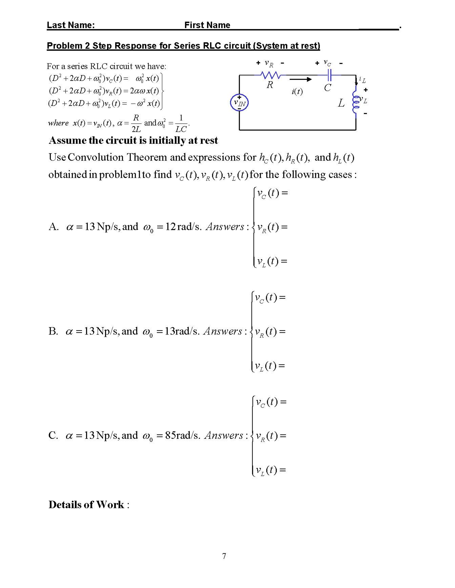 problem-2-step-response-for-series-rlc-circuit-chegg