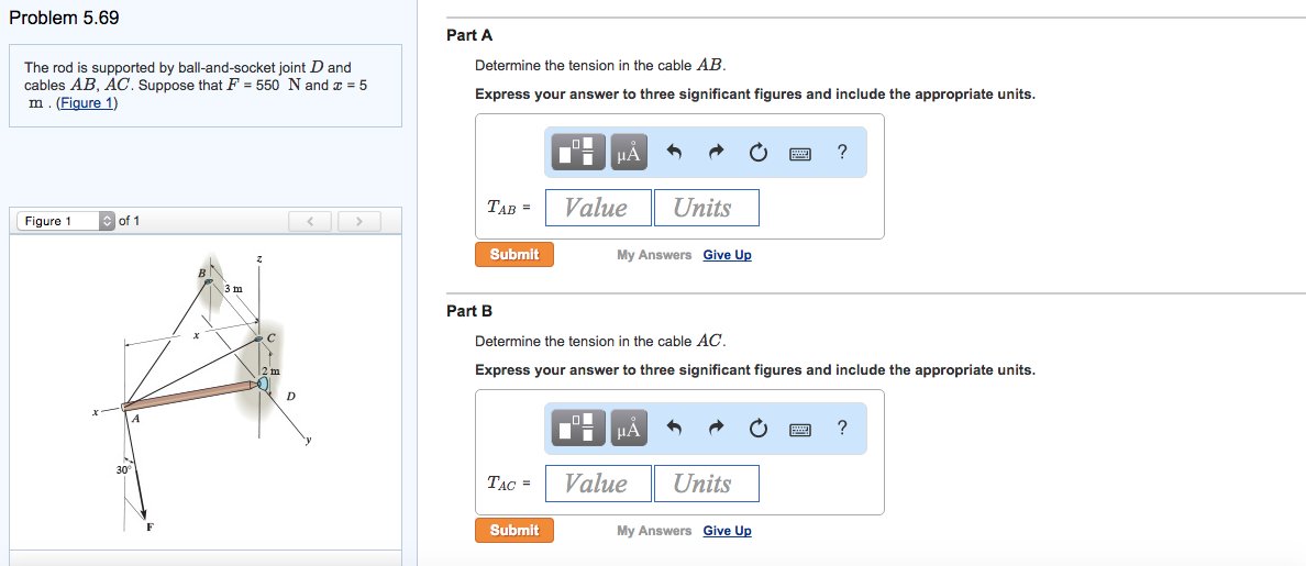 Solved Part C: Determine the x, y, and z components of | Chegg.com