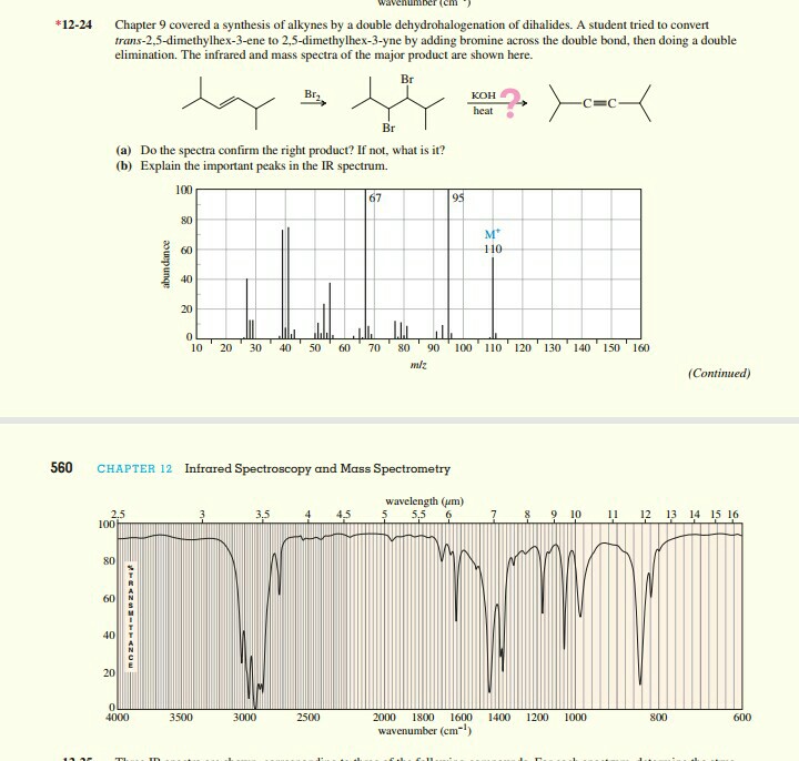 Solved 12-24 Chapter 9 covered a synthesis of alkynes by a | Chegg.com