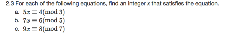 Solved 2.16 Using the extended Euclidean algorithm, find the | Chegg.com