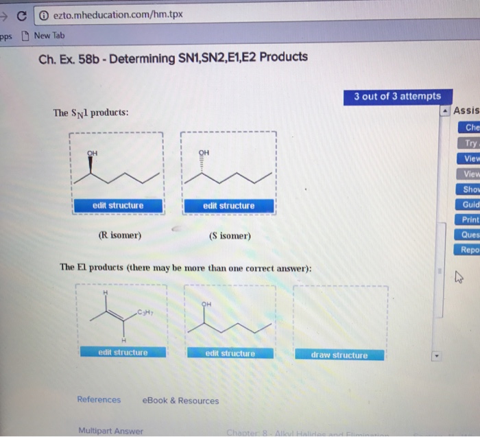 Solved Be sure to answer all parts. Draw all products,