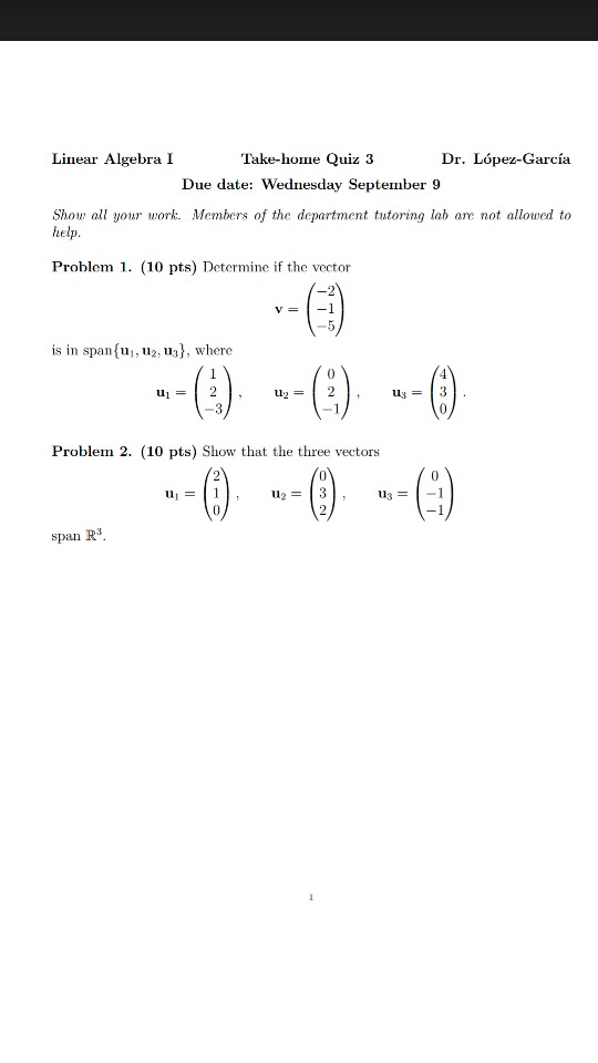 Solved linear algebra help! | Chegg.com