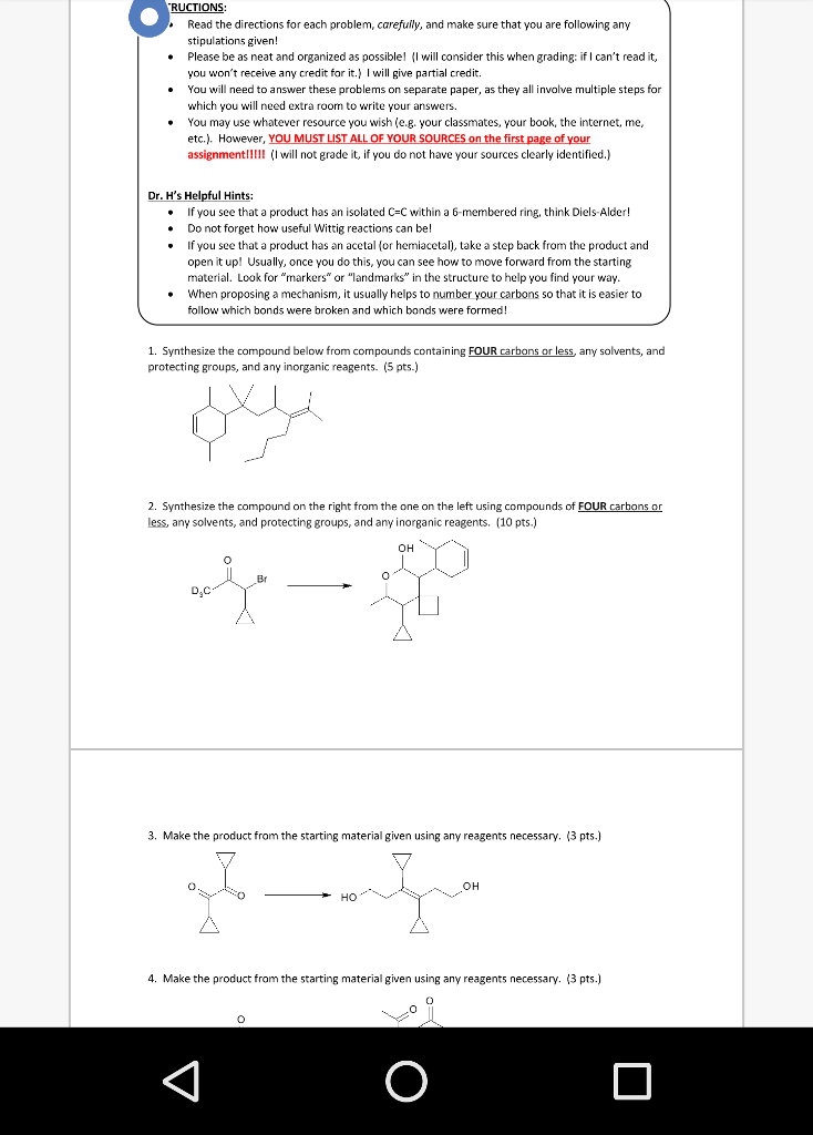 Solved RUCTIONS Read the directions for each problem,