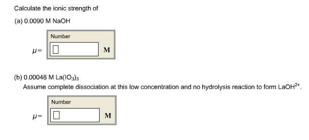 Solved Calculate the ionic strength of (a) 0.0090 M NaOH | Chegg.com