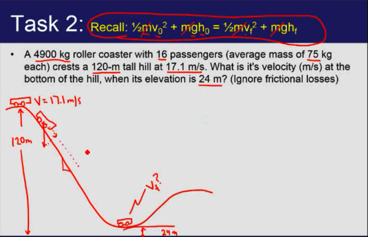 Solved A 4900 kg roller coaster with 16 passengers (average