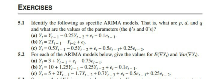 Solved EXERCISES 5.1 Identify the following as specific | Chegg.com