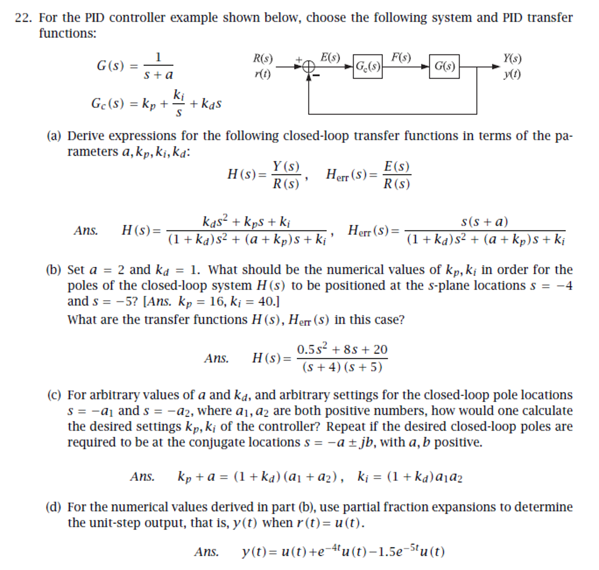 Pid Controller How To Determine The Transfer Function Of A System