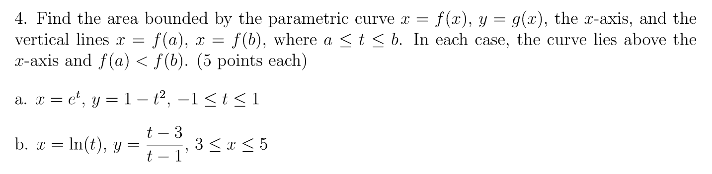 Solved Find the area bounded by the parametric curve x = | Chegg.com