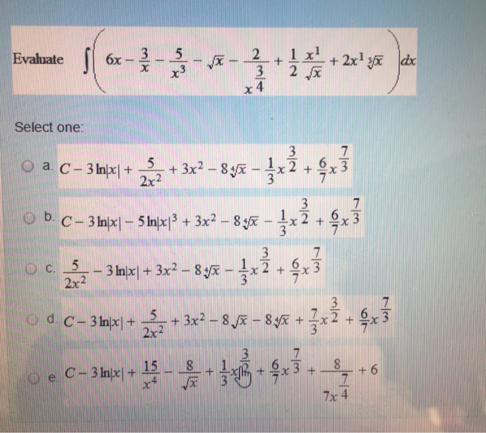 solved-evaluate-integral-6x-3-x-5-x-3-squareroot-x-chegg