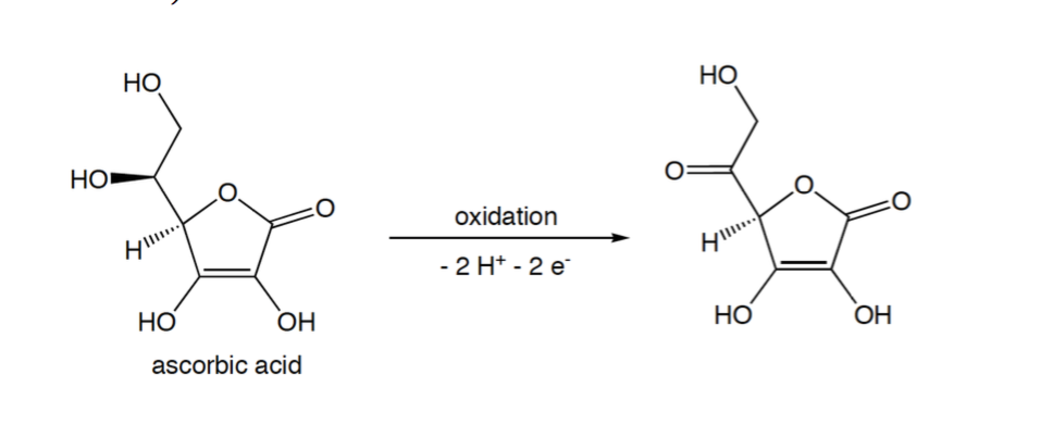 Solved The oxidation of ascorbic acid yields dehydroascorbic | Chegg.com