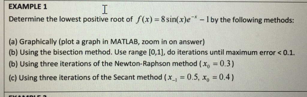 Solved Determine the lowest positive root of f(x) = | Chegg.com