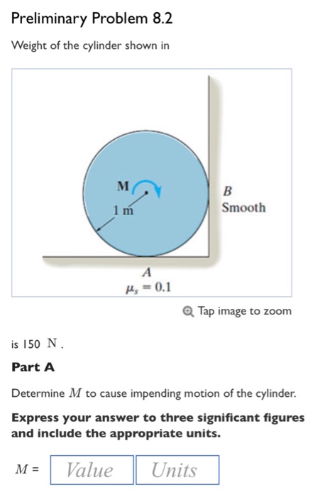 Solved Determine M to cause impending motion of the | Chegg.com