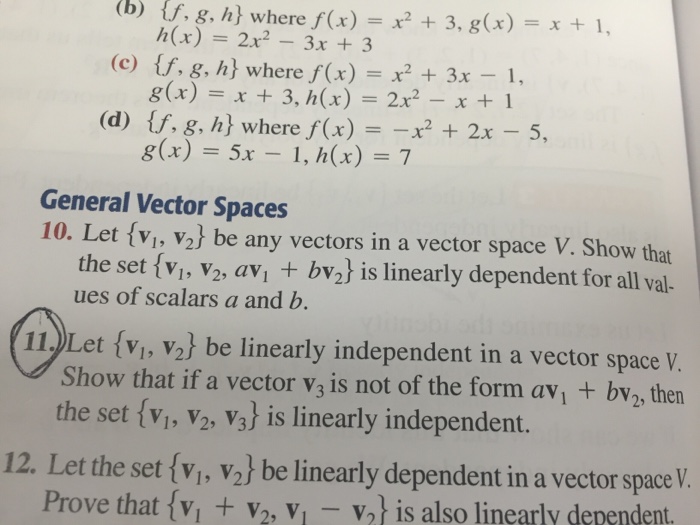 Solved Let {v1, V2} Be Any Vectors In A Vector Space V. Show | Chegg.com