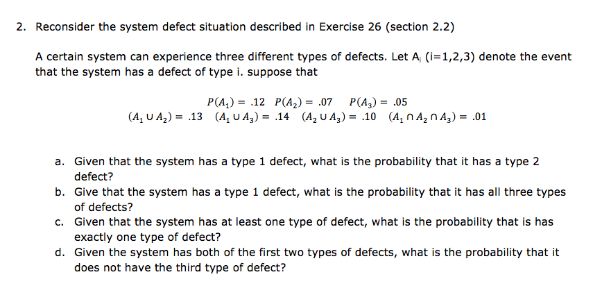 Sample questions on probability and statistics