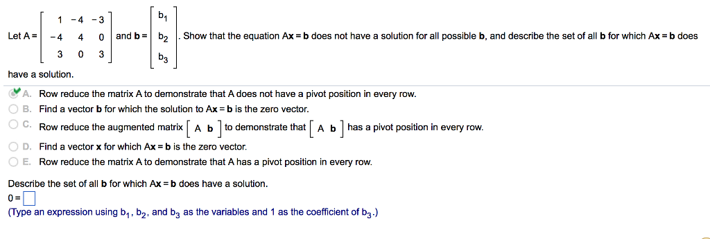 Solved B1 B2 B3 1-4-3 Let A -4 4 0 And B = Show That The | Chegg.com