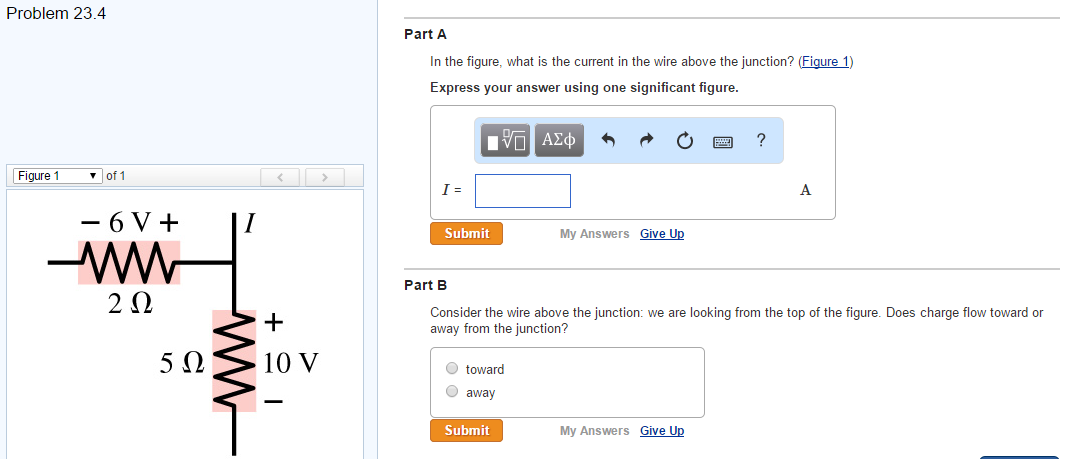Part A In the figure, what is the current in the wire | Chegg.com