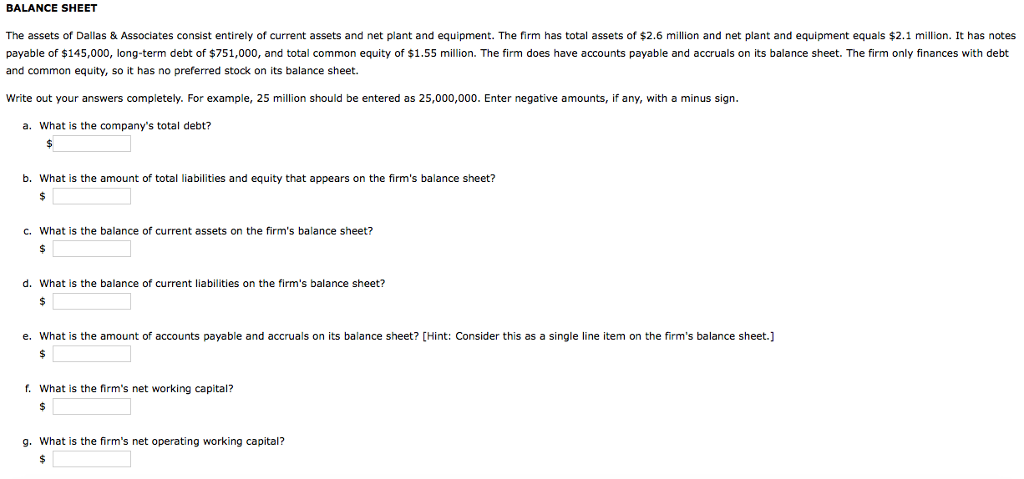 solved-balance-sheet-the-assets-of-dallas-associates-chegg