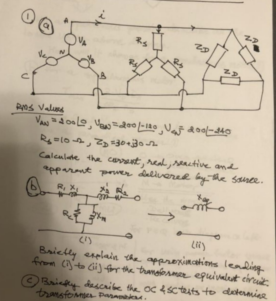 Solved Three Phase Circuit Can Anyone Answer The Question | Chegg.com