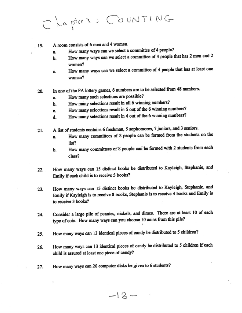 Solved Chapter 1 Exercises SETS List The Members Of The | Chegg.com