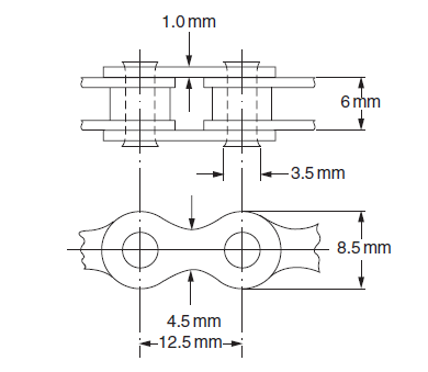 Bicycle Chain Size Chart (Illustration) Cycle Baron | vlr.eng.br