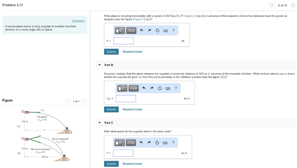 Solved Constants Part A A ball thrown horizontally at 12.1 | Chegg.com