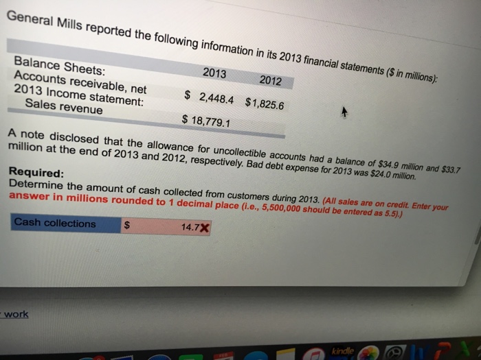 Solved General Mills Reported The Following Information In | Chegg.com