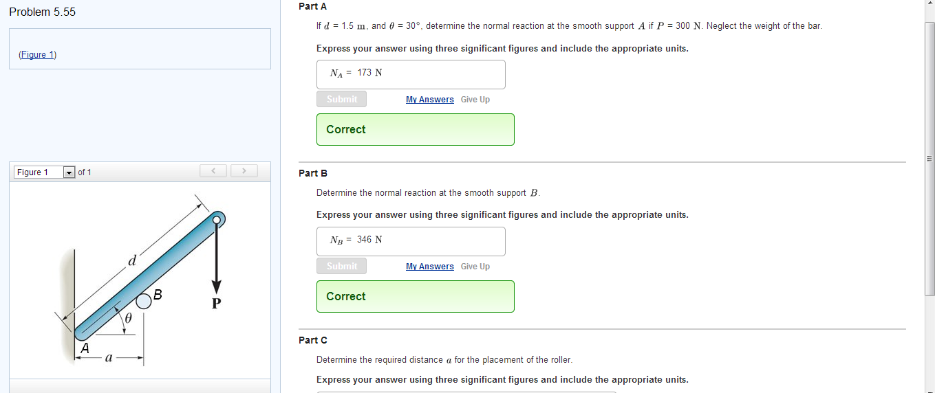 Solved Determine the required distance a, for the placement | Chegg.com