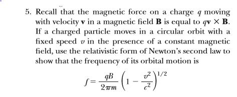 Solved Recall that the magnetic force on a charge q moving | Chegg.com