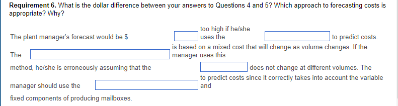 What Is The Total Cost Of Producing Mailboxes