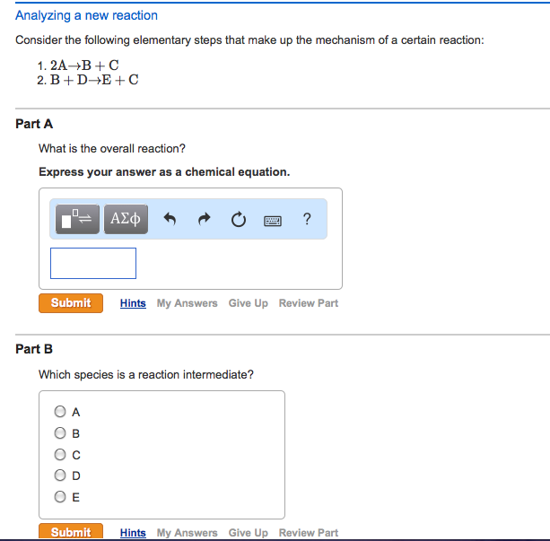 Solved Analyzing A New Reaction Consider The Following | Chegg.com