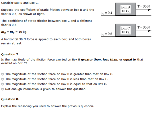 Solved Consider Box B and Box C. Suppose the coefficient of | Chegg.com