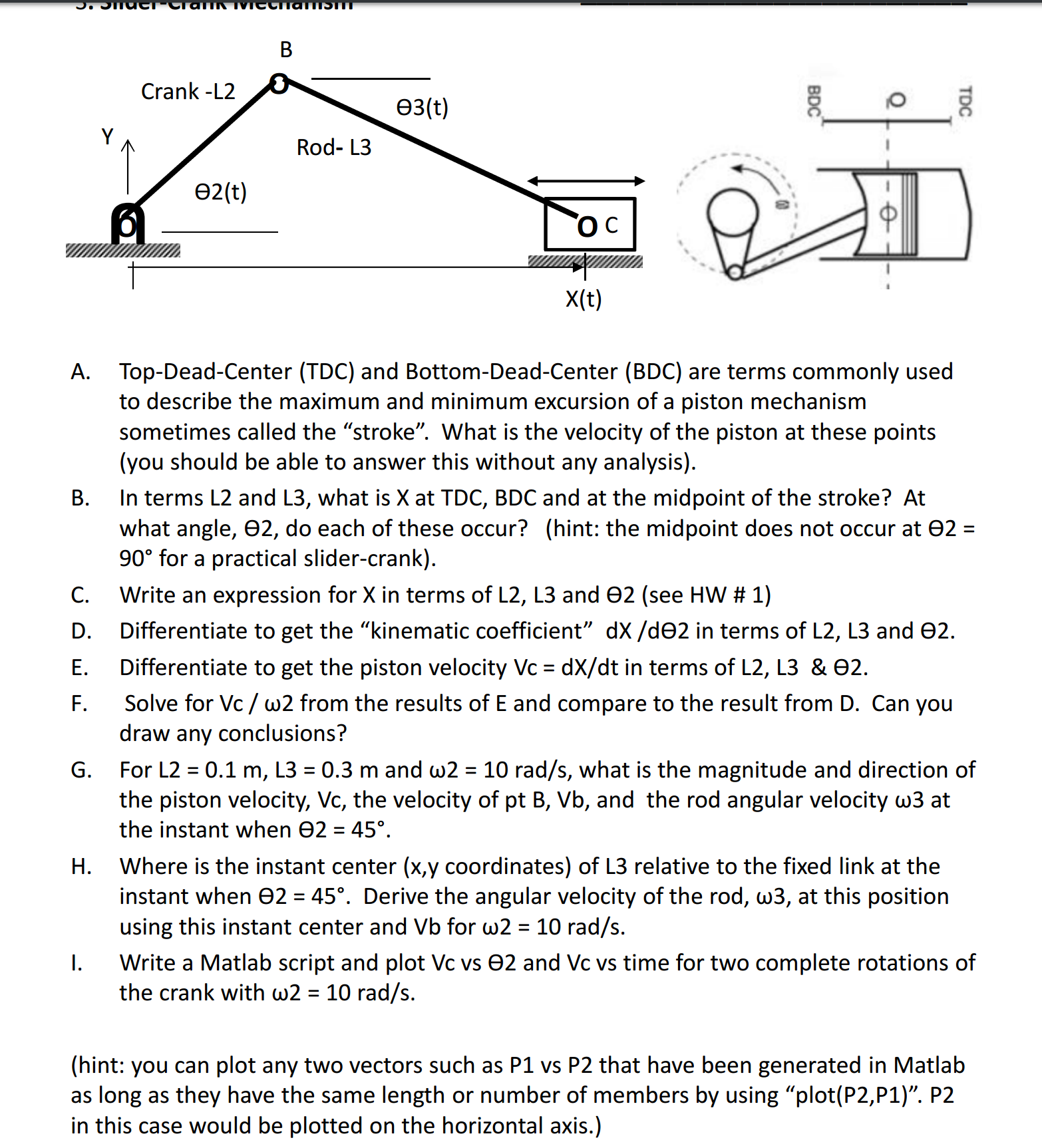 TopDeadCenter (TDC) and BottomDeadCenter (BDC)