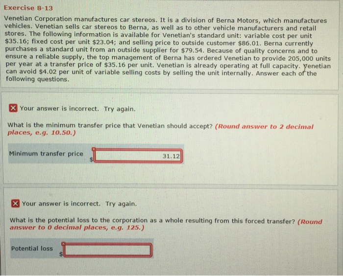 Solved Corporation manufactures car stereos. It is