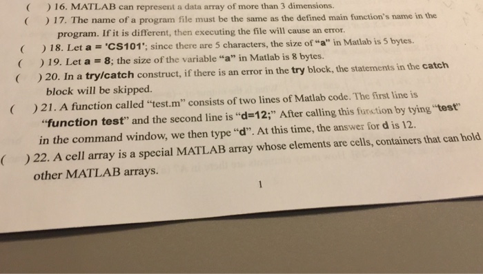 Solved MATLAB can represent a data array of more than 3 | Chegg.com