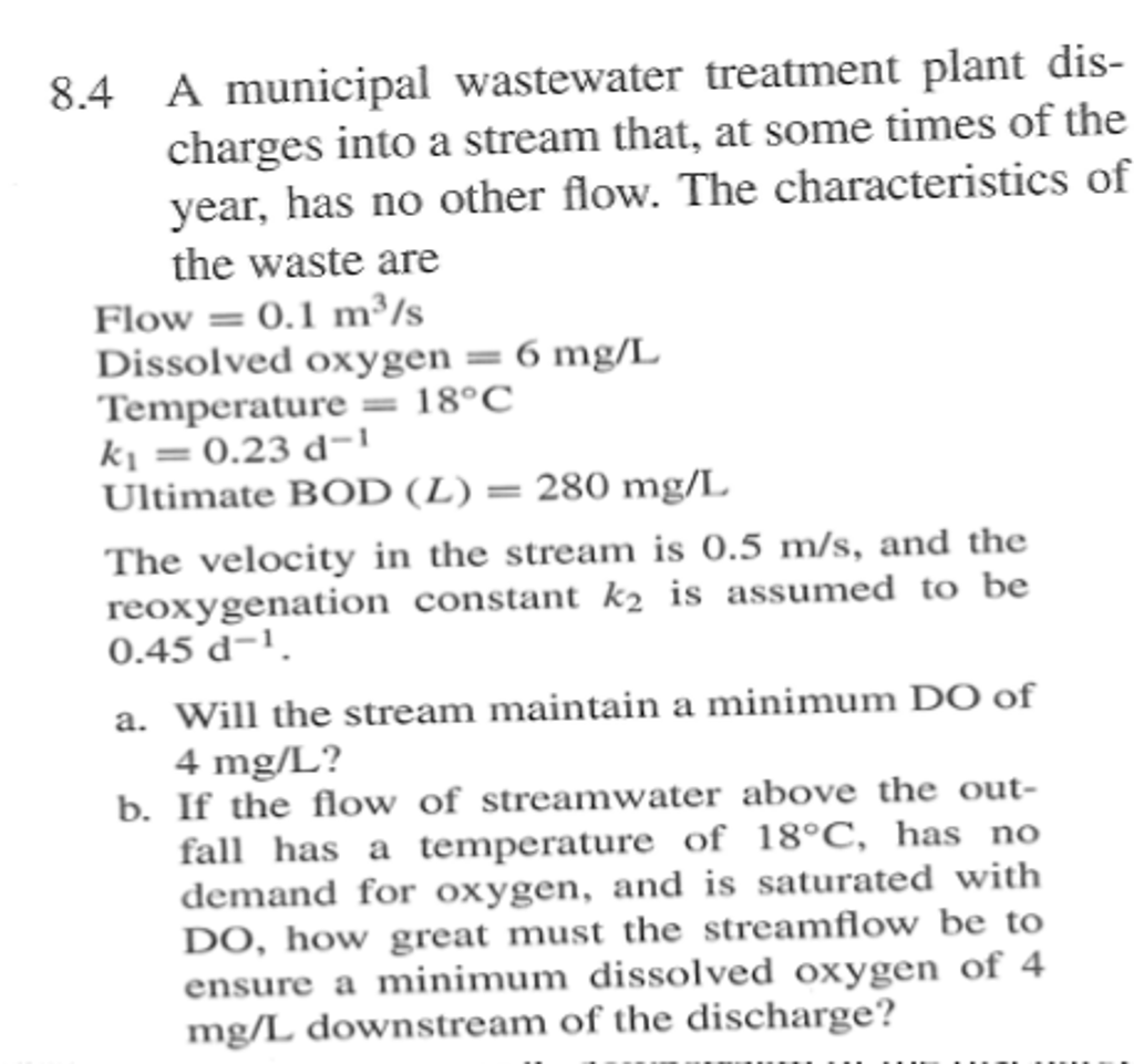 solved-a-municipal-wastewater-treatment-plant-discharges-chegg