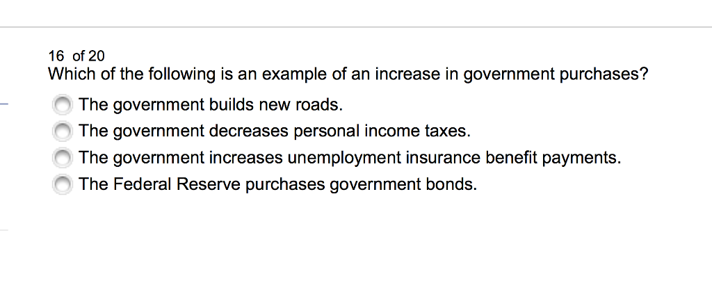 Solved Which of the following is an example of an increase | Chegg.com