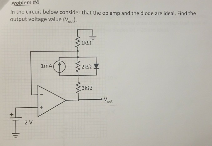 Solved Problem #4 In the circuit below consider that the op | Chegg.com