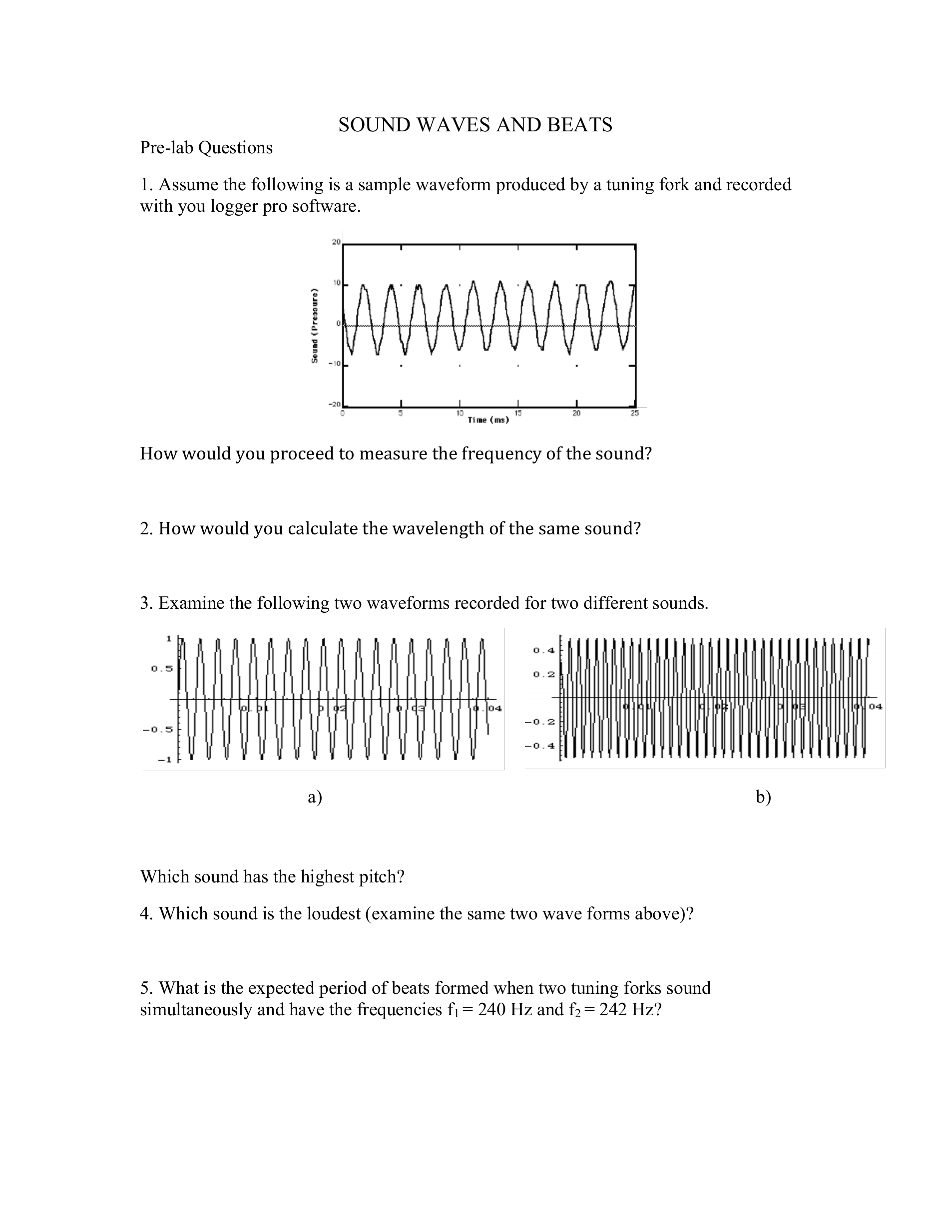 Solved Assume the following is a sample waveform produced by | Chegg.com