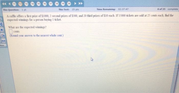 Solved A raffle offers a first prize of $1000, 2 second | Chegg.com