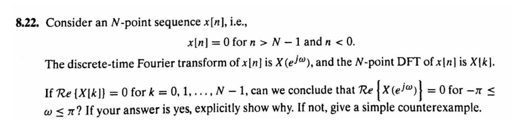 Solved Consider An N Point Sequence X N Ie X N 0 For 7430