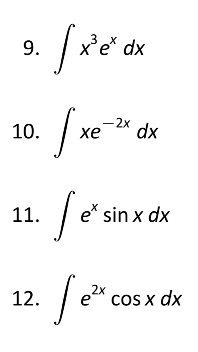 integral x 3e x 2 dx