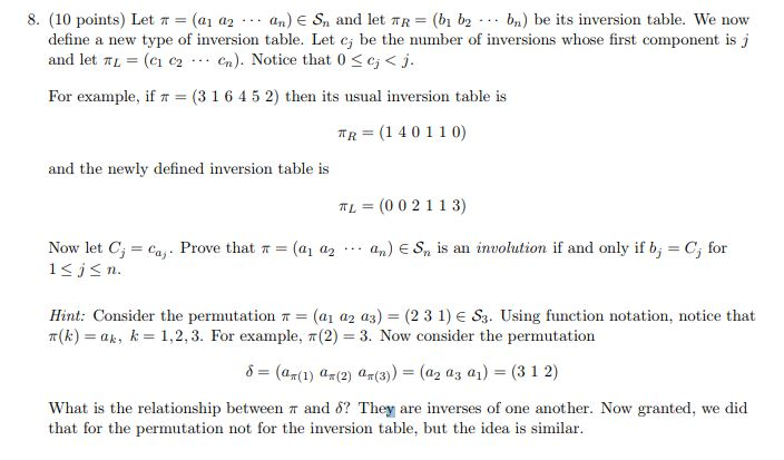 Only Then Inversion Examples Algebra Archive | May 03, 2018 | Chegg.com
