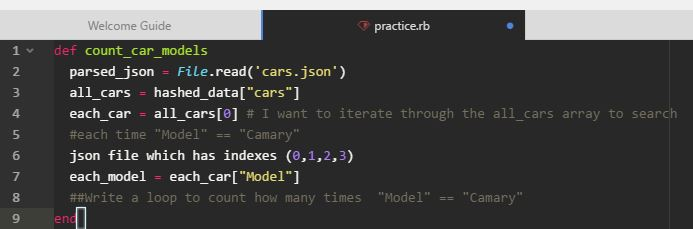 How to iterate and count through ruby See the | Chegg.com