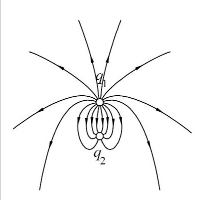 Solved The figure shows the electric field lines for two | Chegg.com