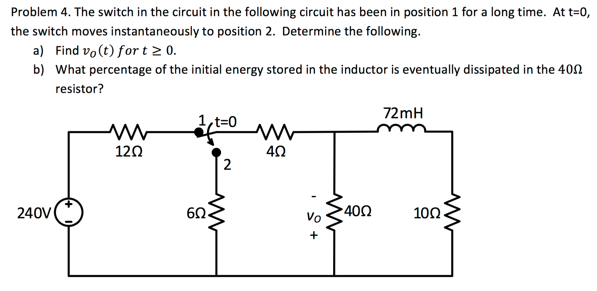 solved-the-switch-in-the-circuit-in-the-following-circuit-chegg