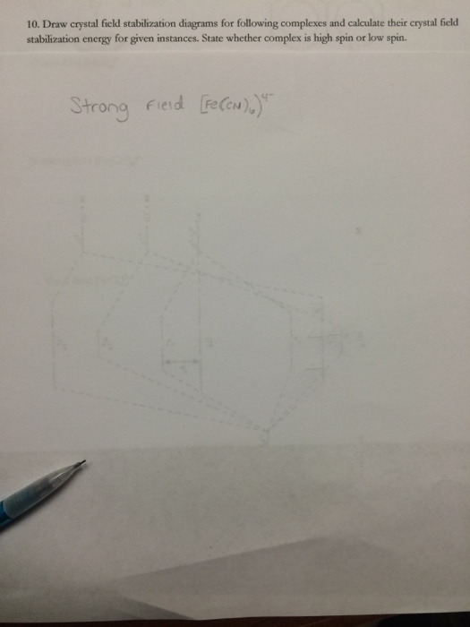 Draw crystal field stabilization diagrams for | Chegg.com