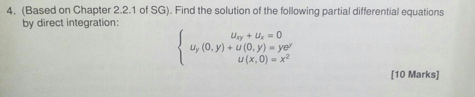 solution of partial differential equations by direct integration